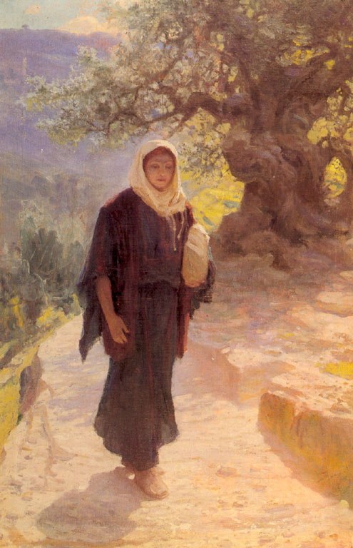 Дева Мария и детские годы Иисуса в евангельском цикле В.Поленова