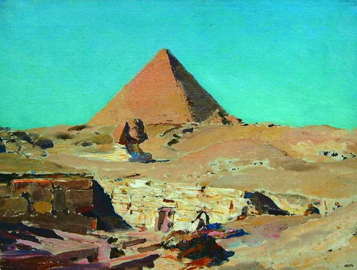 Пирамида Хеопса. Сфинкс. В.Д. Поленов. 1881